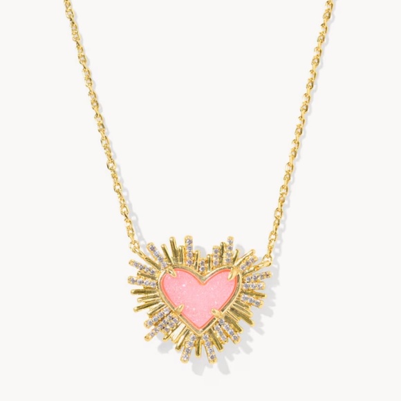 Dolly Parton x Kendra Scott Ari Heart Gold Pendant Necklace - Picture 1 of 7